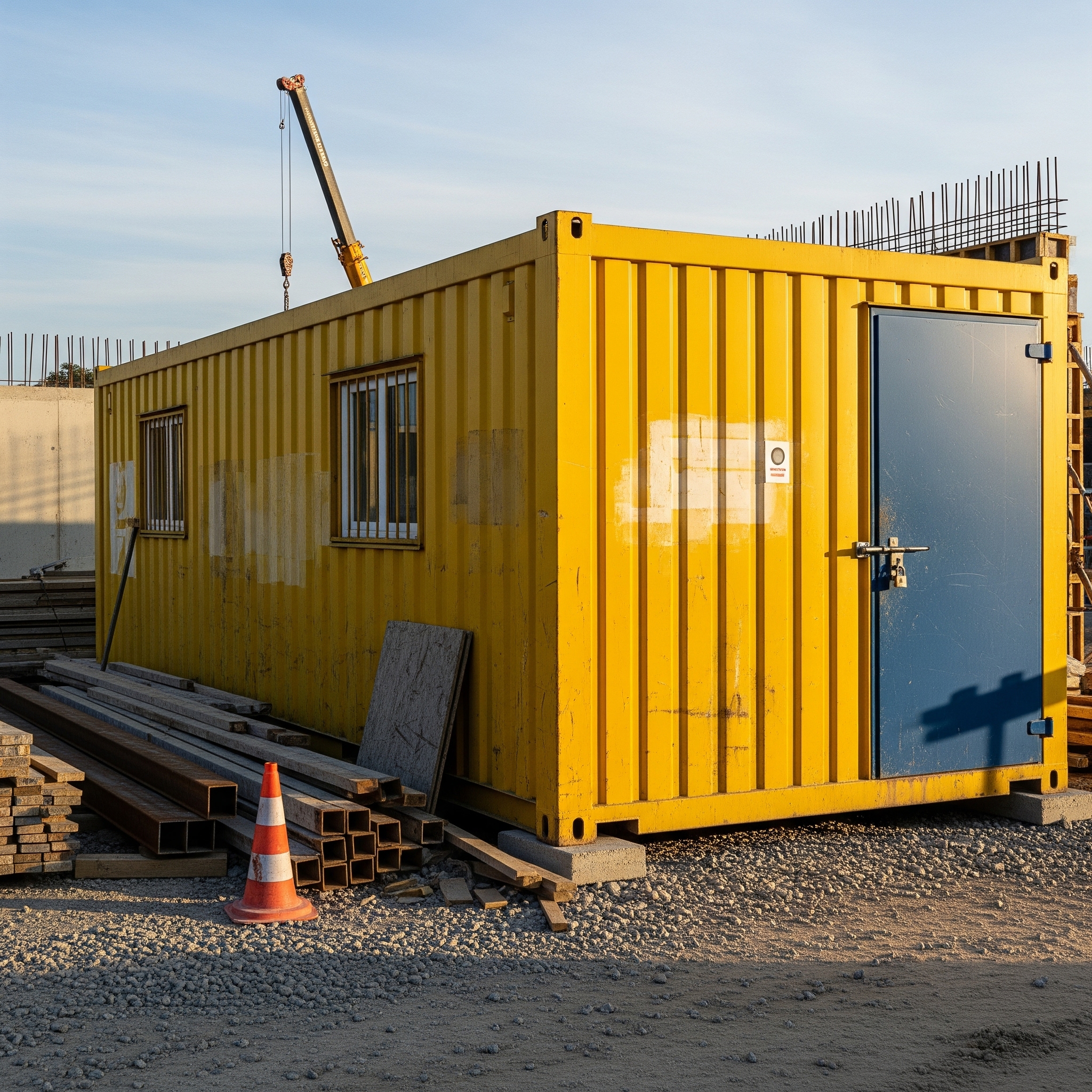 Kontener jako zaplecze budowy