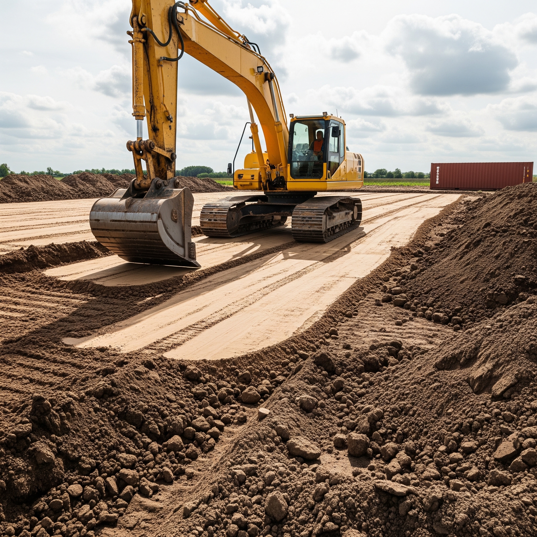 Przygotowanie terenu pod kontener