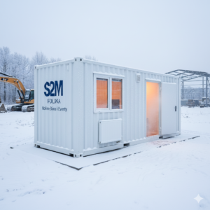 Kontener w warunkach zimowych